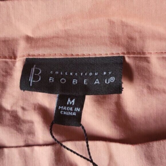 Pastel Rose Puff Sleeve Blouse Size Medium - Picture 10 of 11